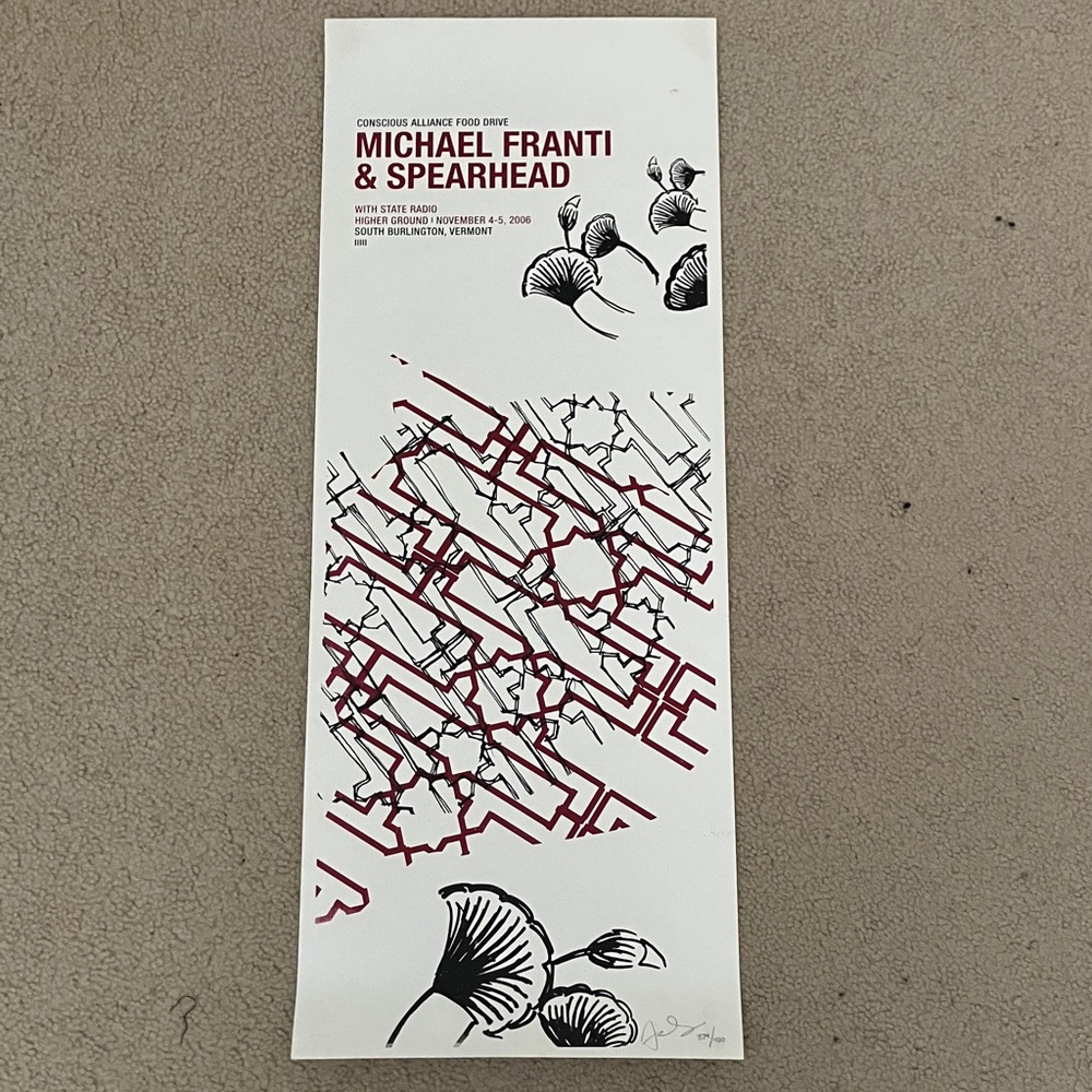 Michael Franti & Spearhead Concert Poster- signed